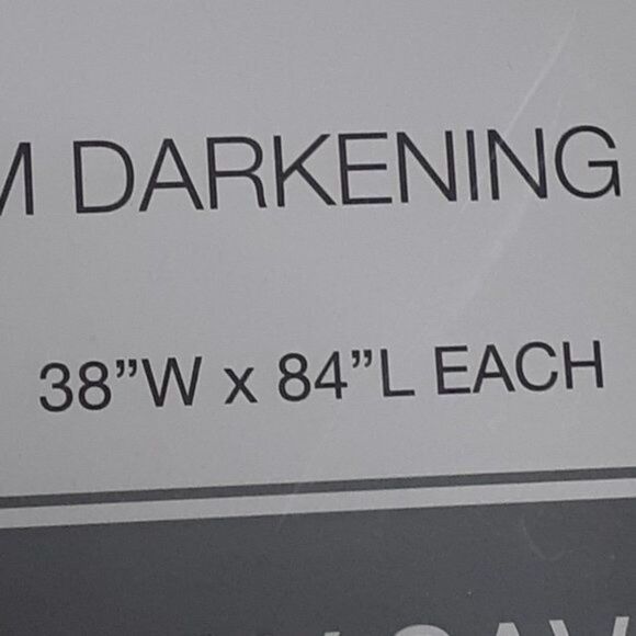 2 Room Darkening Panel Energy Saving Curtains Montvilla Home - Picture 5 of 9